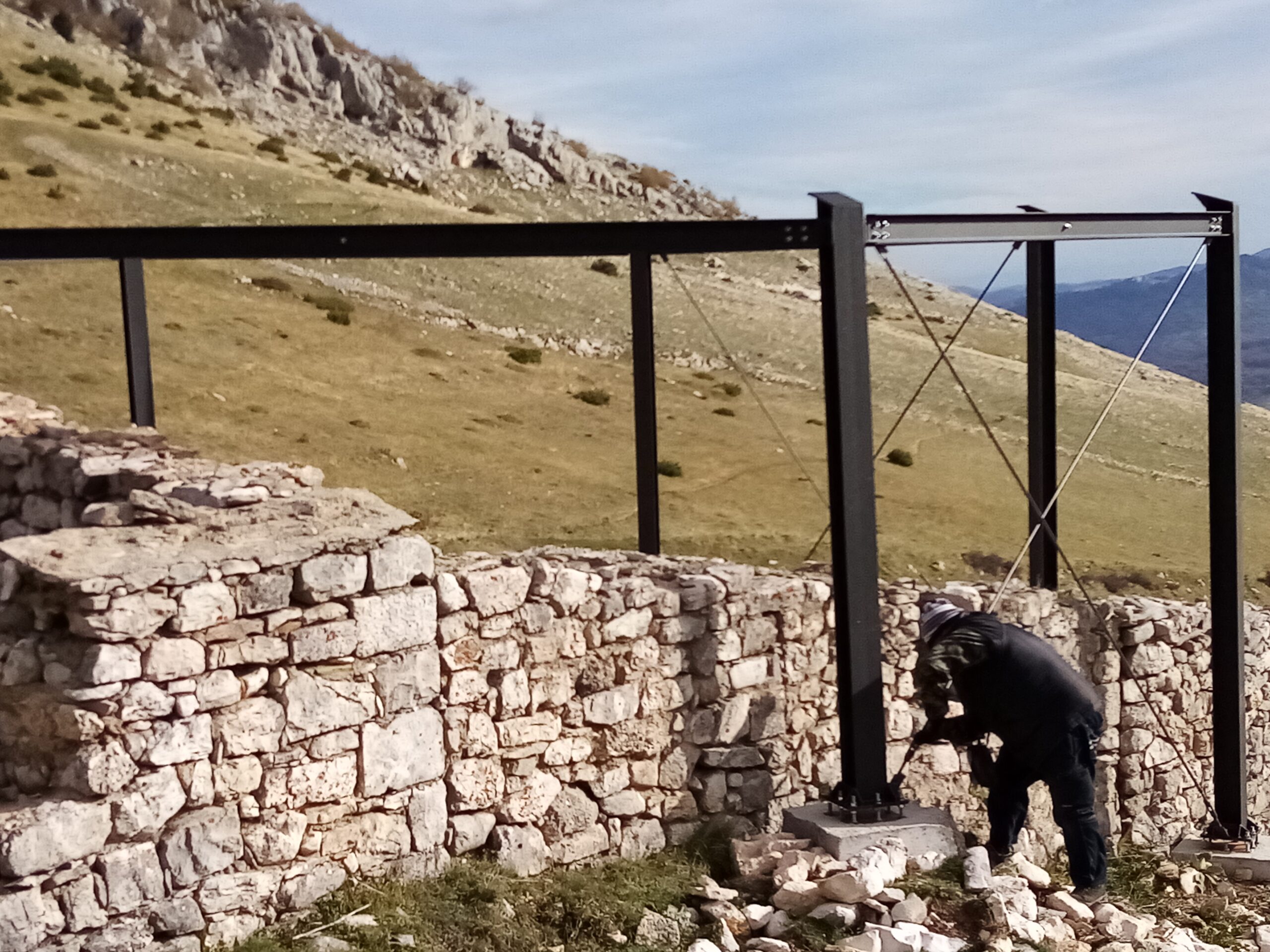 RC-10S – Realizzazione di una struttura in acciaio tettoia ex eremo di San Nicola a Coccia in Palena (CH) – Ente Parco Majella.